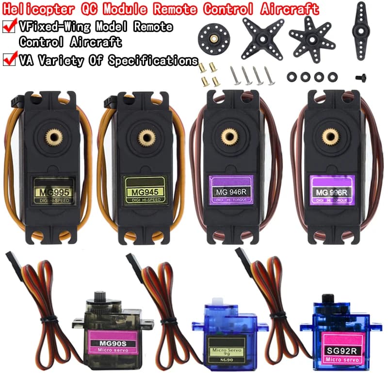 SG90 SG02R MG90S MG995 MG996 Power Supply Plastic Gear for Boat Model for Arduino UNO Mechanical DIY Arm MG946R MG945R MG996