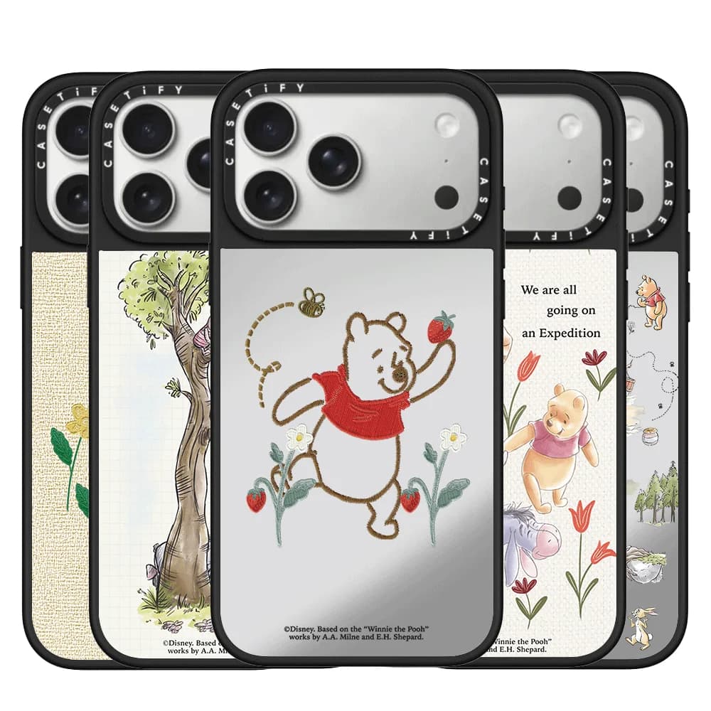 CASETiFY Co-brand Disney Winnie the Pooh Cartoon Cute Series Cover Protettiva Magnetica per iPhone 17 16 15 14 13 Pro Max