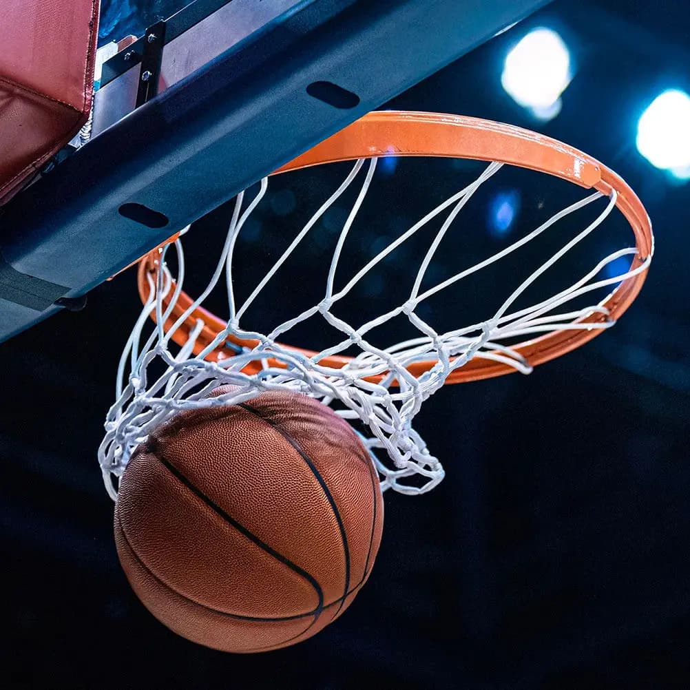 2 Pezzi Rete da Basket in Nylon Resistente, Corda per Rete da Basket da Esterno, Filo per Sostituzione Canestro Standard, Accessori Sportivi