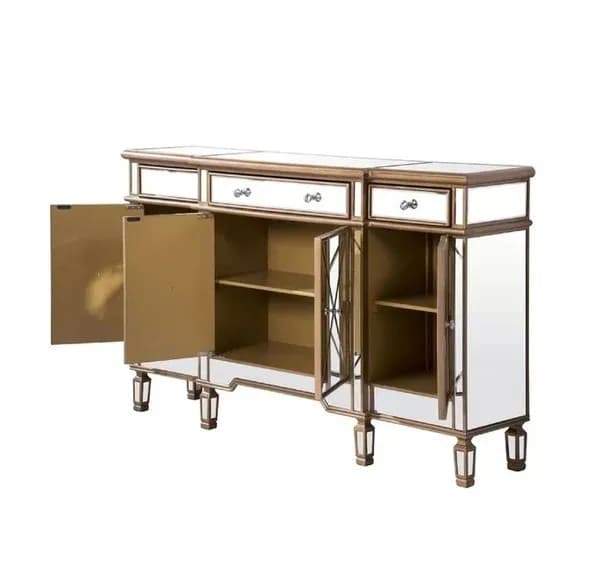 Fabbrica cinese vendita calda soggiorno camera da letto mobili da bagno decorazione armadio a specchio economico con cassetti