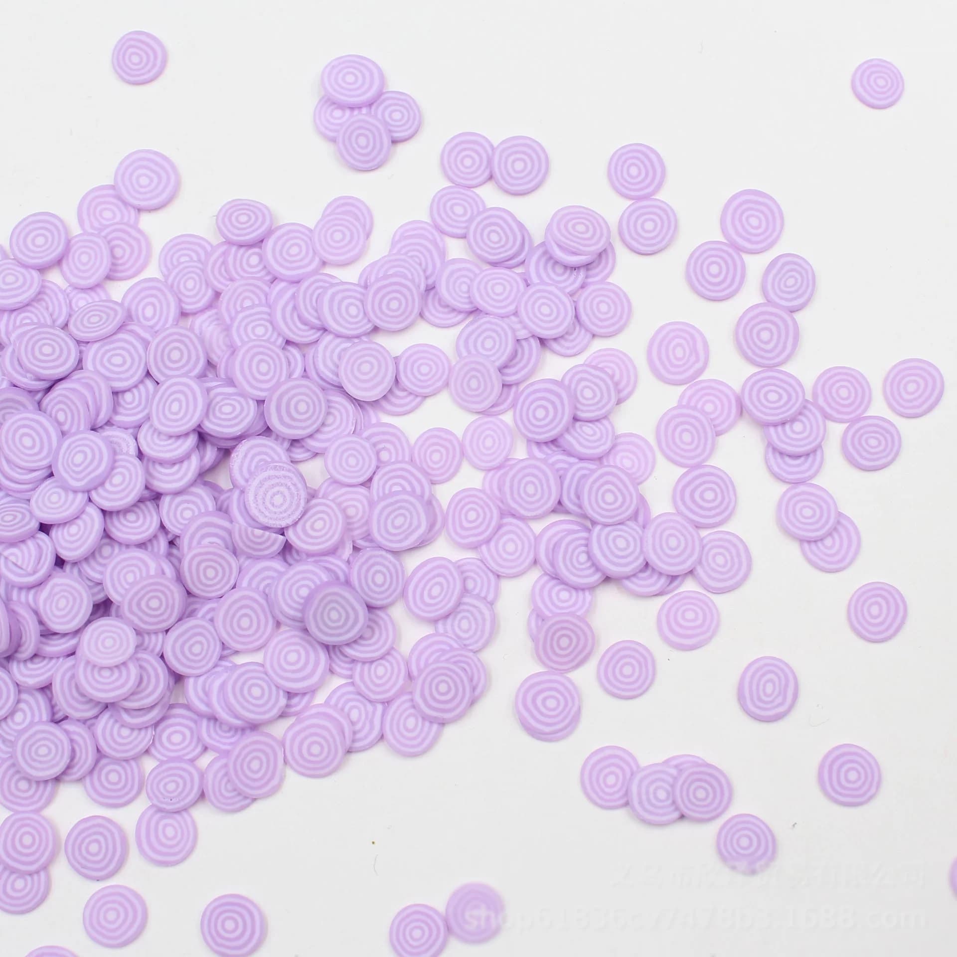 100g 5mm Mini cipolla argilla cibo 3d adesivi per Nail Art suggerimenti fette decorazioni artigianato fai da te argilla polimerica morbida spruzza telefono Deco