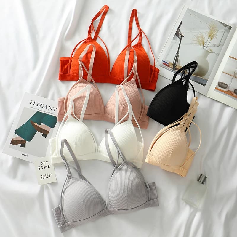 Women's Sexy Bra Bra Push Up Lingerie Triangle French Bra Cup Bra Intimo Thread Top Female Intimo Bra
