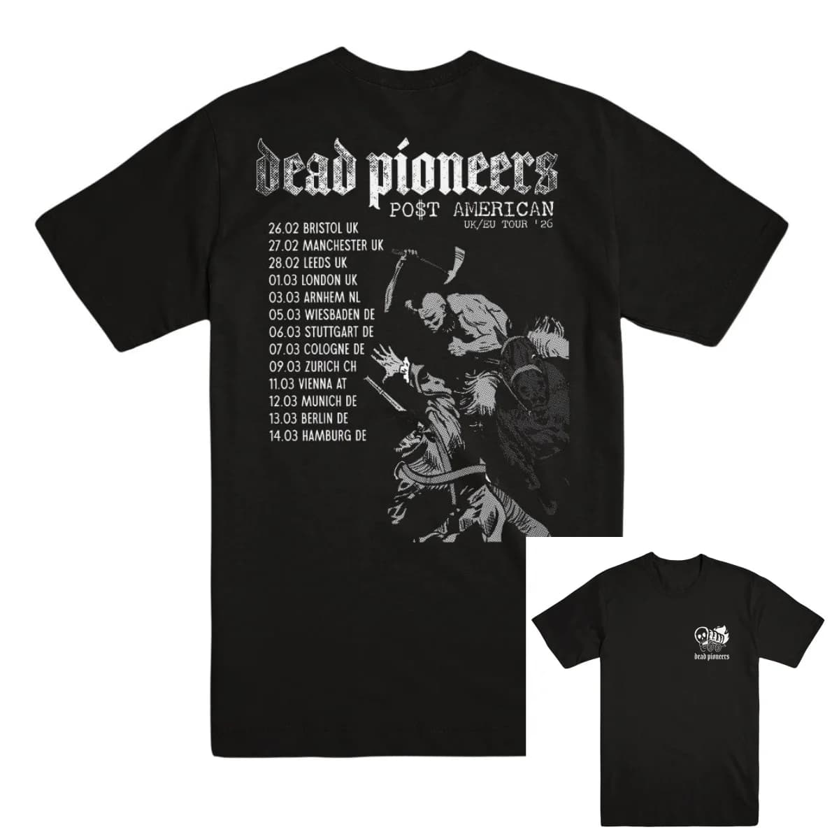 DEAD PIONEERS Tour 2026 Band T-Shirt Cotton Graphic Tee Men Women Summer Streetwear