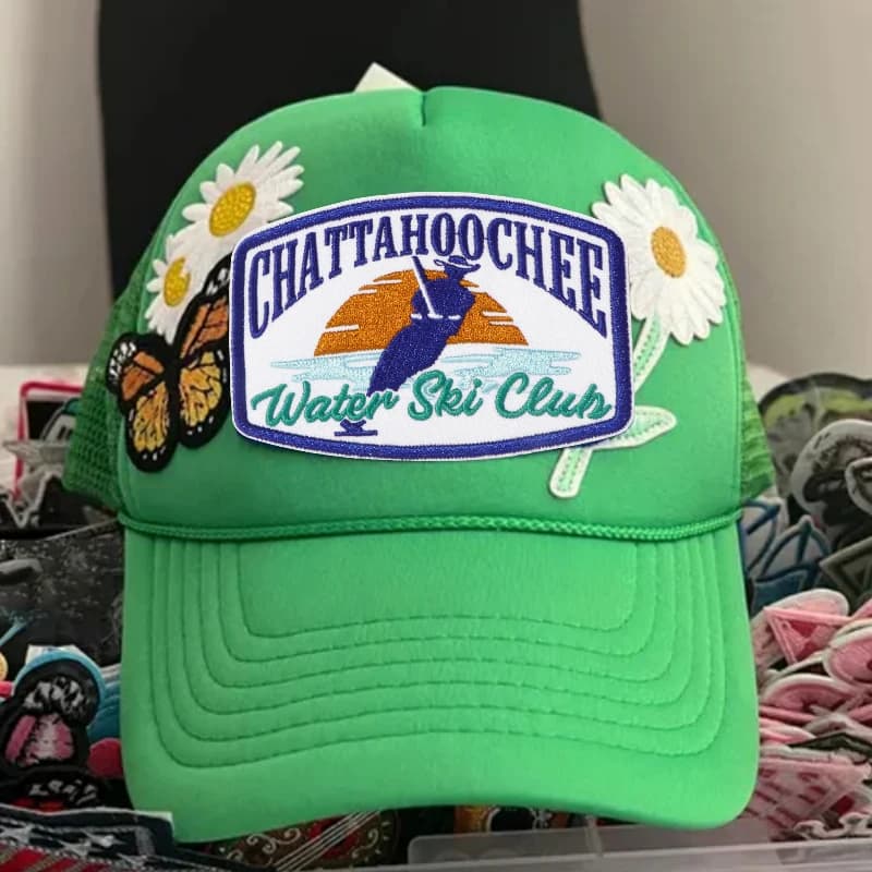 1PC Parchi ricamati per club di sci nautico Amante dello sport Motivare la morale Distintivo Ferro fai da te sulle toppe per abbigliamento Giacca da camionista Cappello