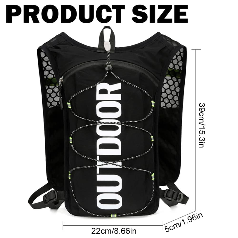 Running water vest backpack 1 piece 2 liters, light water backpack for cycling hiking, hydration package for women