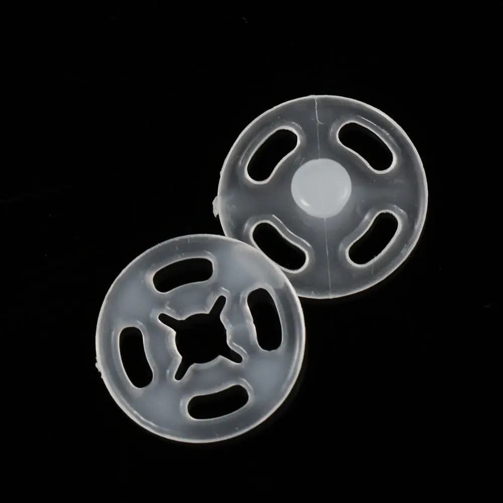 100 pezzi 7mm/10mm/13mm/15mm/18mm ABS fatti a mano con bottone a pressione elementi di fissaggio per cucire