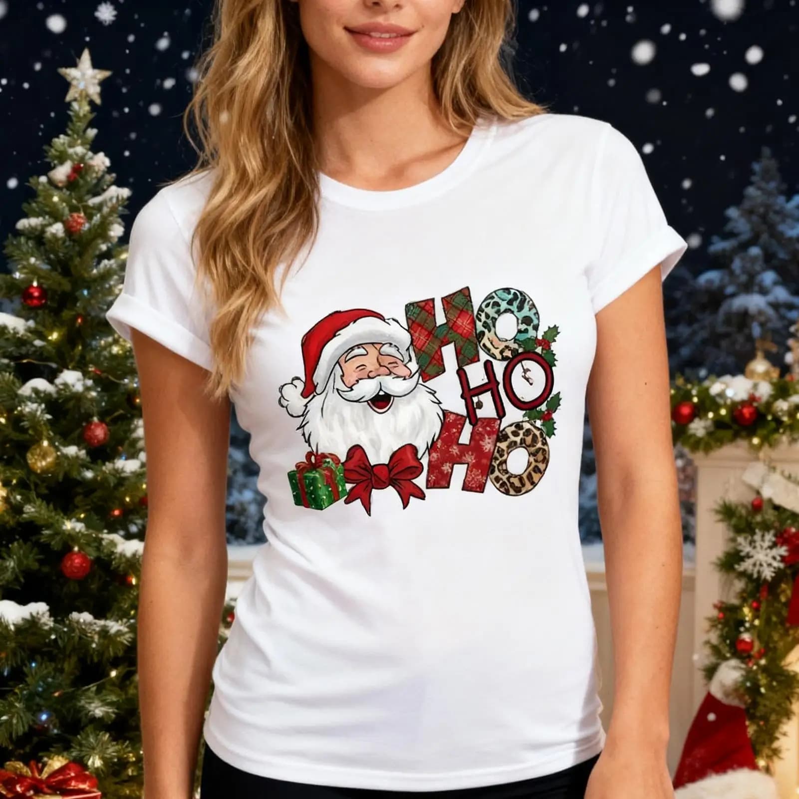 Christmas Iron On Transfers 15 Pieces Deer Tree Decals Iron On Heat Transfers T Shirts For Cloth T-Shirt Fabric Towel Winter