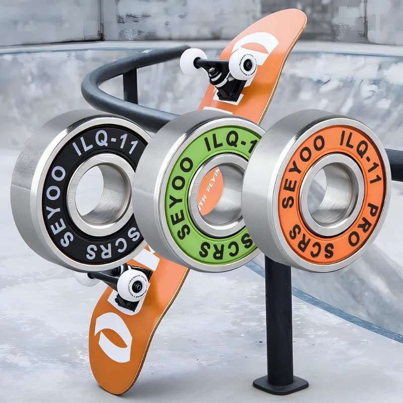 Cuscinetti ad alta velocità ILQ-11 da 8 pezzi, a basso rumore per skateboard, longboard, pattini in linea e pattini da ghiaccio