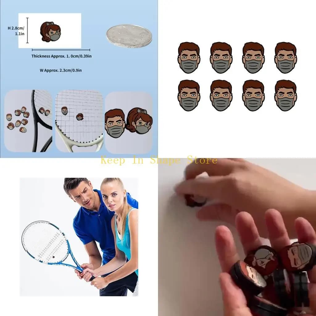 U1JC 8pcs Silicones Vibration Dampeners Multicolor Tennis Racket Shock Absorbers
