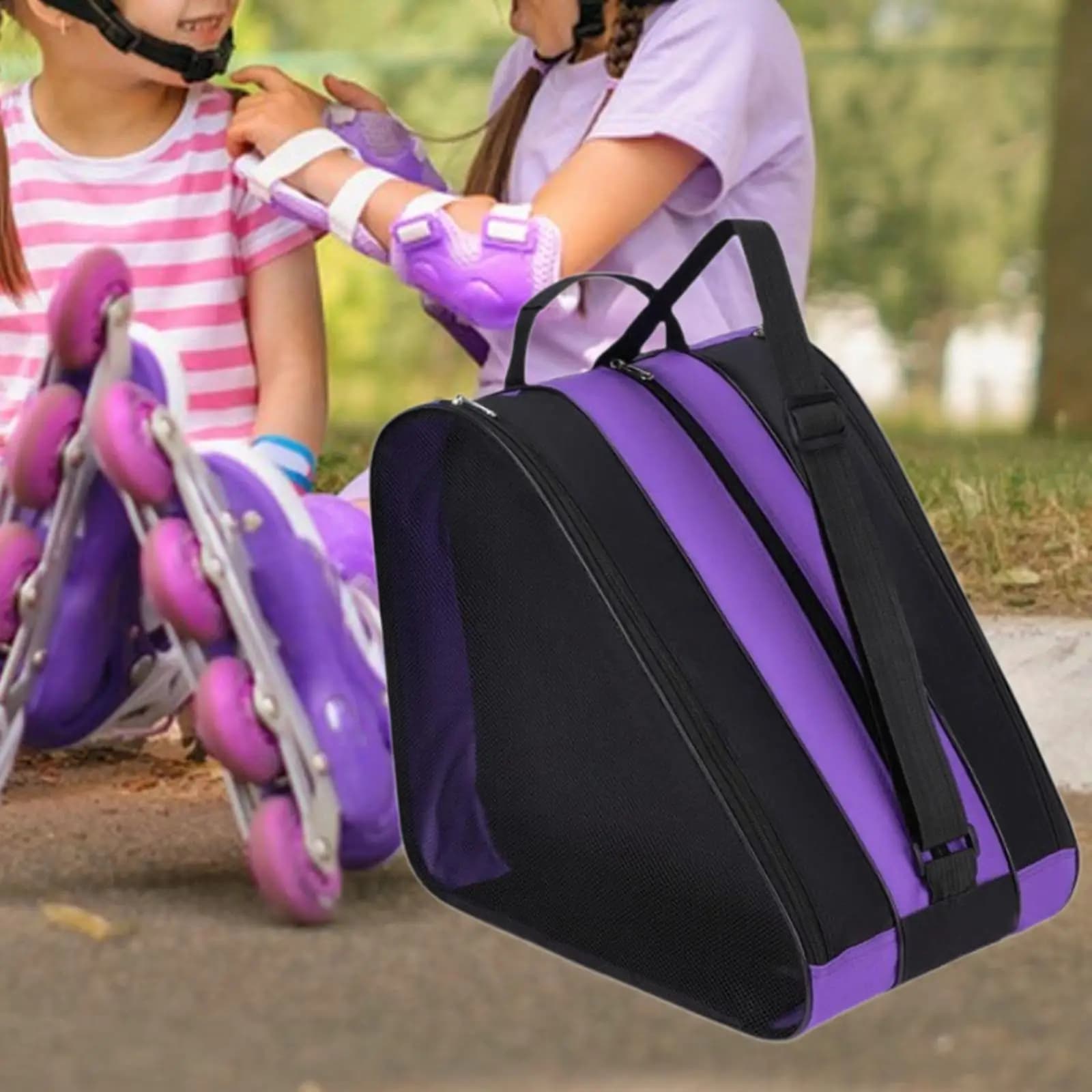 Borsa portaoggetti per pattini a rotelle Borsa per scarpe da pattinaggio per ragazze Pattini in linea per bambini