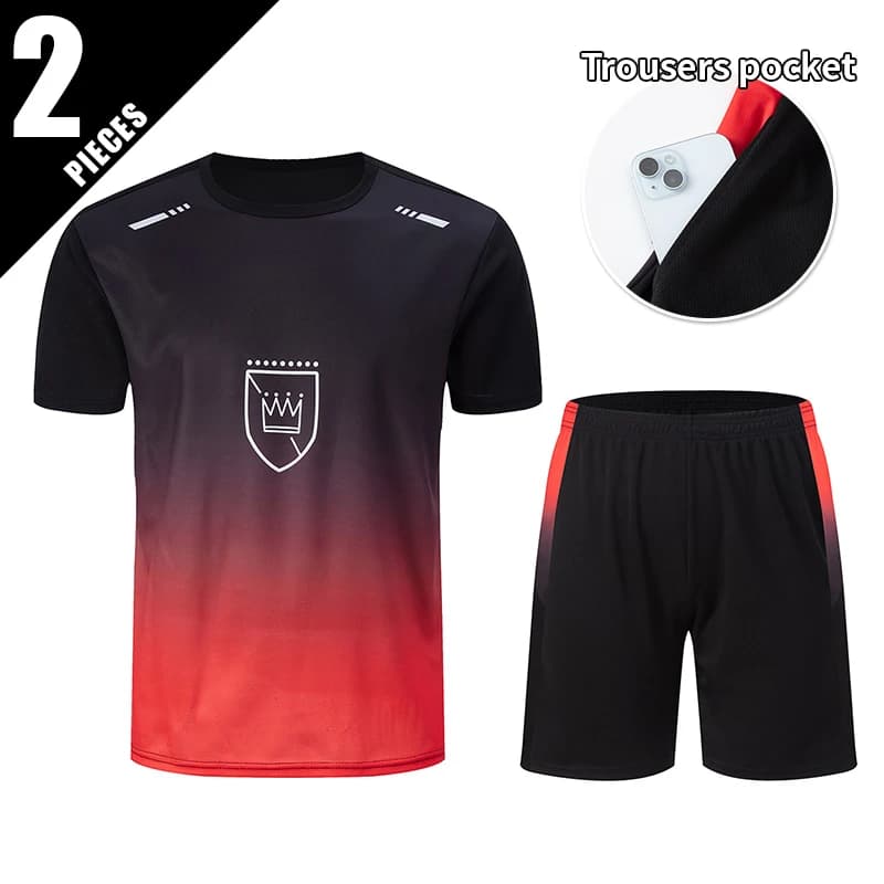 Fashionable men's clothing set spring and summer sports shorts short-sleeved short-sleeved short-sleeved shorts Set casual sports trousers