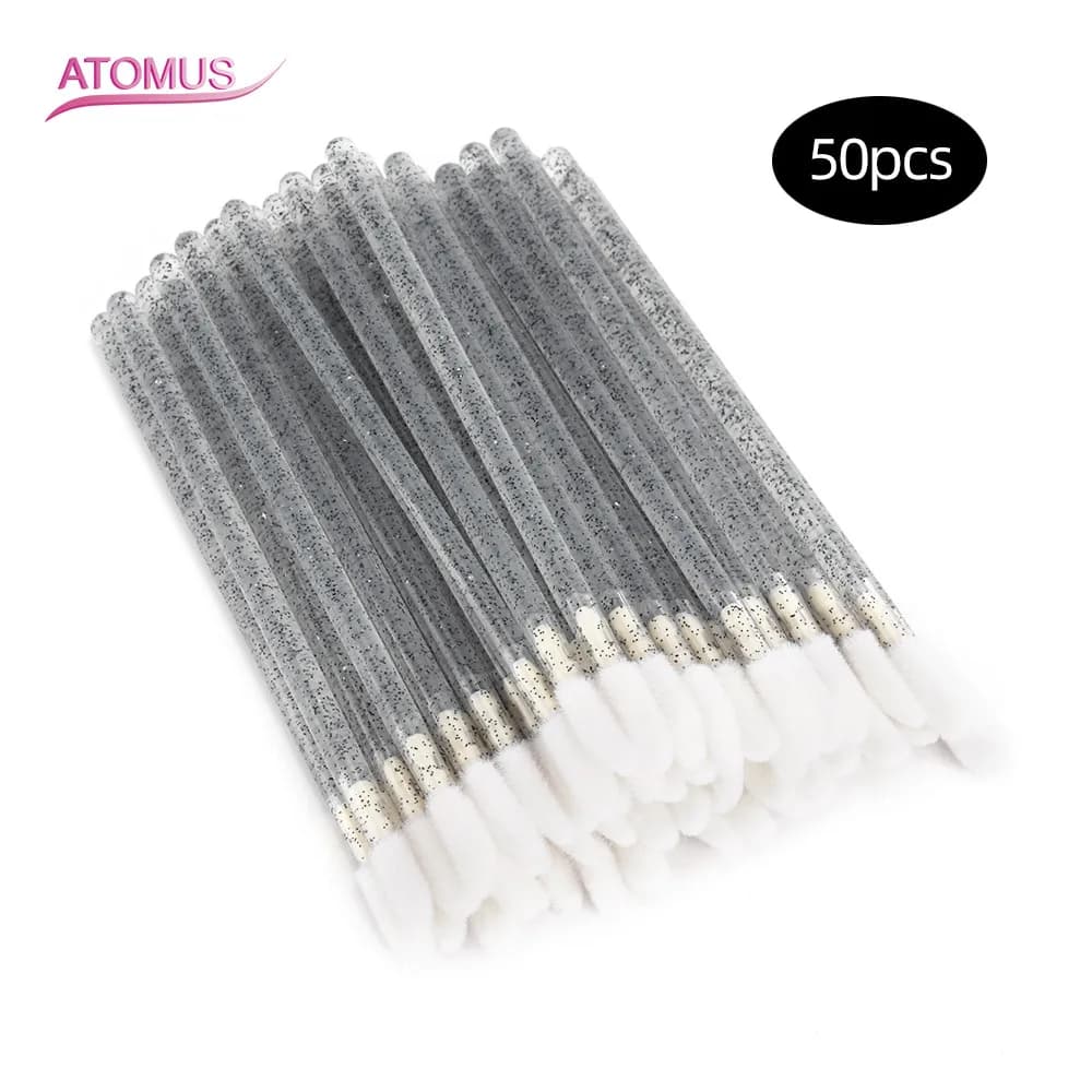 50pcs pennelli per trucco usa e getta lucidi rossetto lucidalabbra bacchette applicatore ombretto innesto strumento cosmetico per ciglia