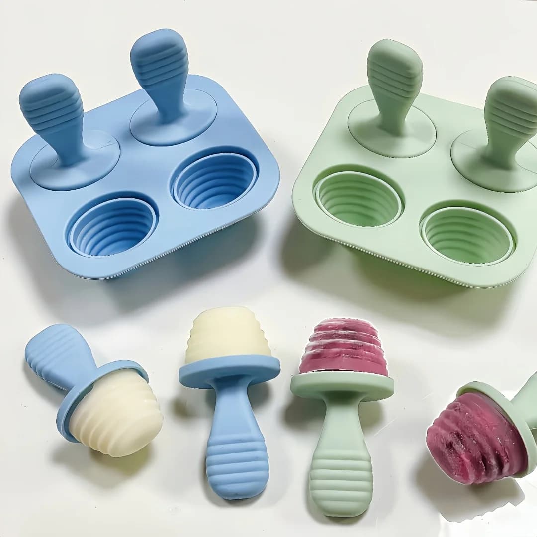 Stampi per Gelato e Latte Materno in Silicone Senza BPA, Stampi Fai-da-Te per Gelato Artigianale, Accessori da Cucina