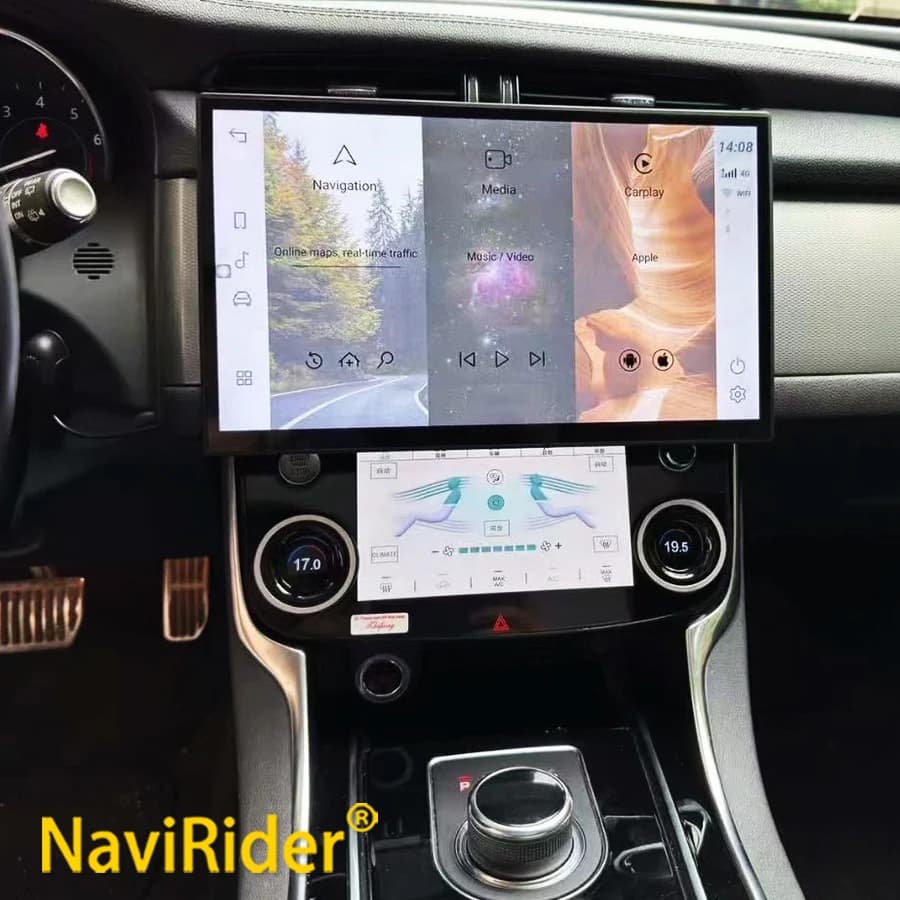 For Jaguar XE XEL F-PACE XF XFL 2016-2019 Car Radio Screen Or Ac Screen GPS Navigation Multimedia Player Stereo Carplay HeadUnit