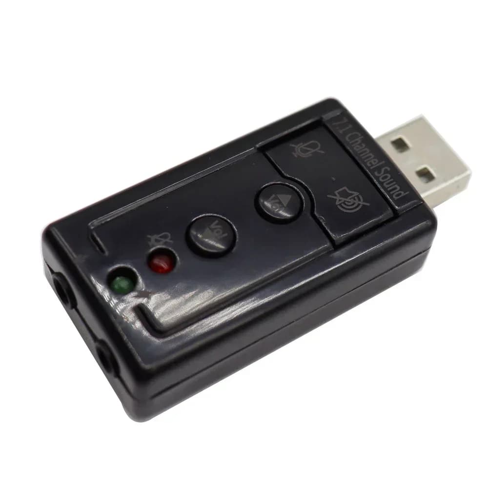 Scheda audio USB esterna VIRTUAL 7.1 USB a Jack Adattatore audio per cuffie da 3,5 mm Scheda audio per microfono per Mac Android Linux