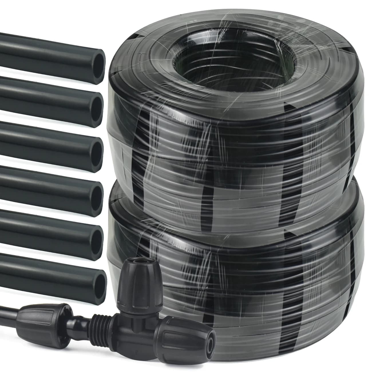 KESLA 5M-25M 3/8'' Tubing Drip Irrigation Pipe 8/11mm PVC Hose Garden Watering Quick Connector Tee Elbow End Plug for Plant Pot