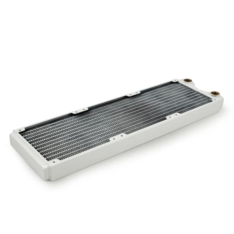 Syscooling white color copper radiator for PC water cooling 240mm/360mm G1/4 thread 12 water channels