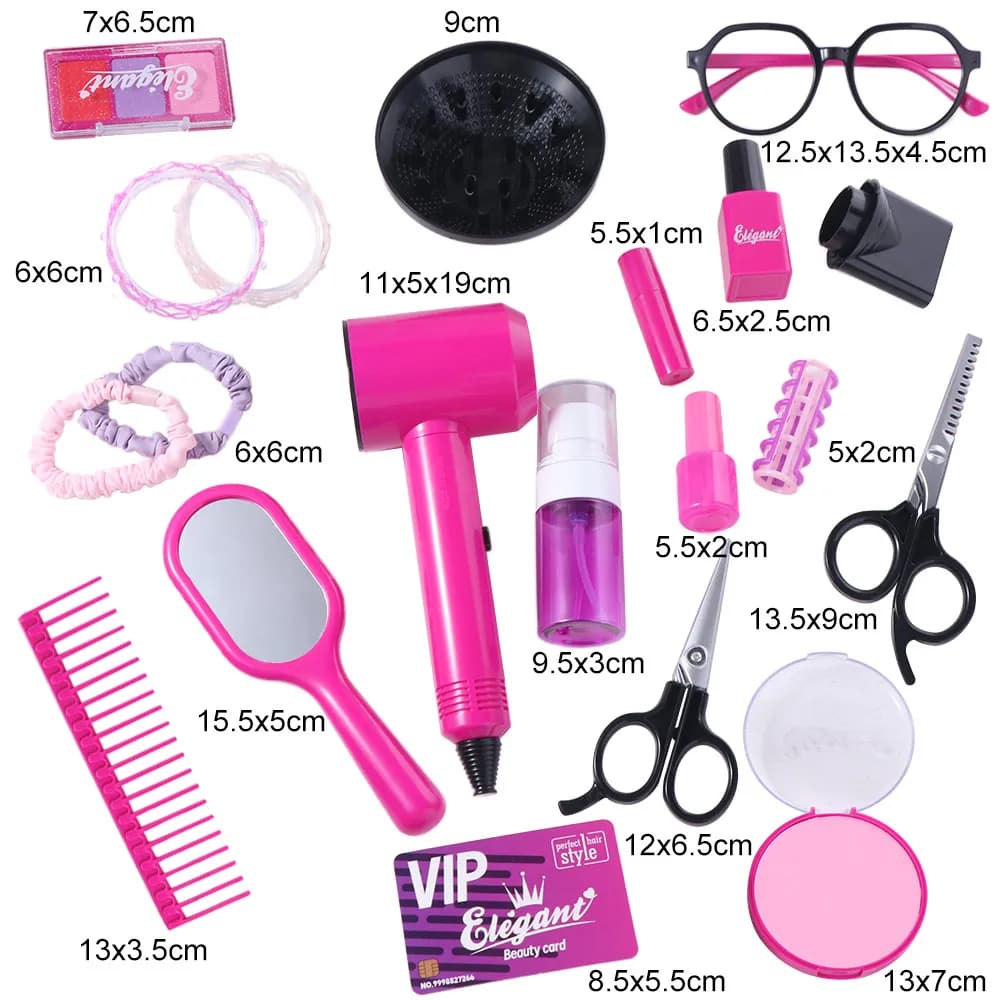 9/13/17 Pieces for Princess Coating: Haircutting Kit, Haircutting Plate, Salon Kit, Hairstyles