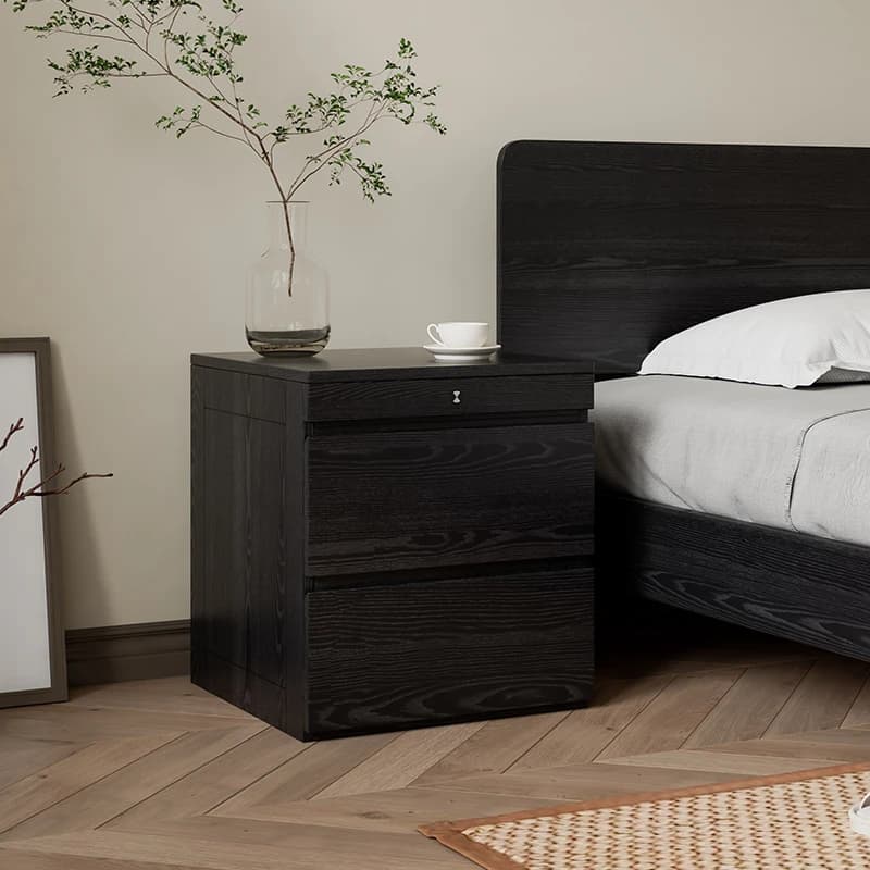 Comodini moderni multifunzionali con carta NFC Comodino francese elegante di lusso Tavoli portaoggetti con cassetti Mobili De Nuit
