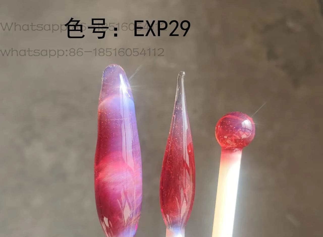 EXP29 Barretta Proteica Rosso Tesoro di Melograno, Vetro Bruciato Colorato, Materiale Duro Smaltato in Vetro Borosilicato ad Alta Resistenza