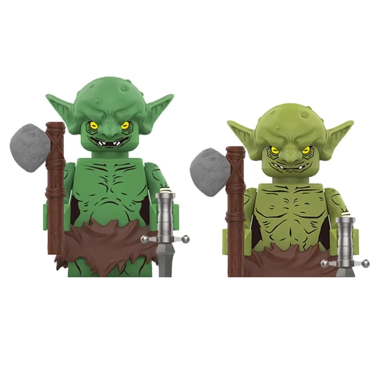 Nuovo Set Re Goblin, Blocchi da Costruzione, Arthas Uruk-hai Ork Orc, Mini Action Figure Giocattolo