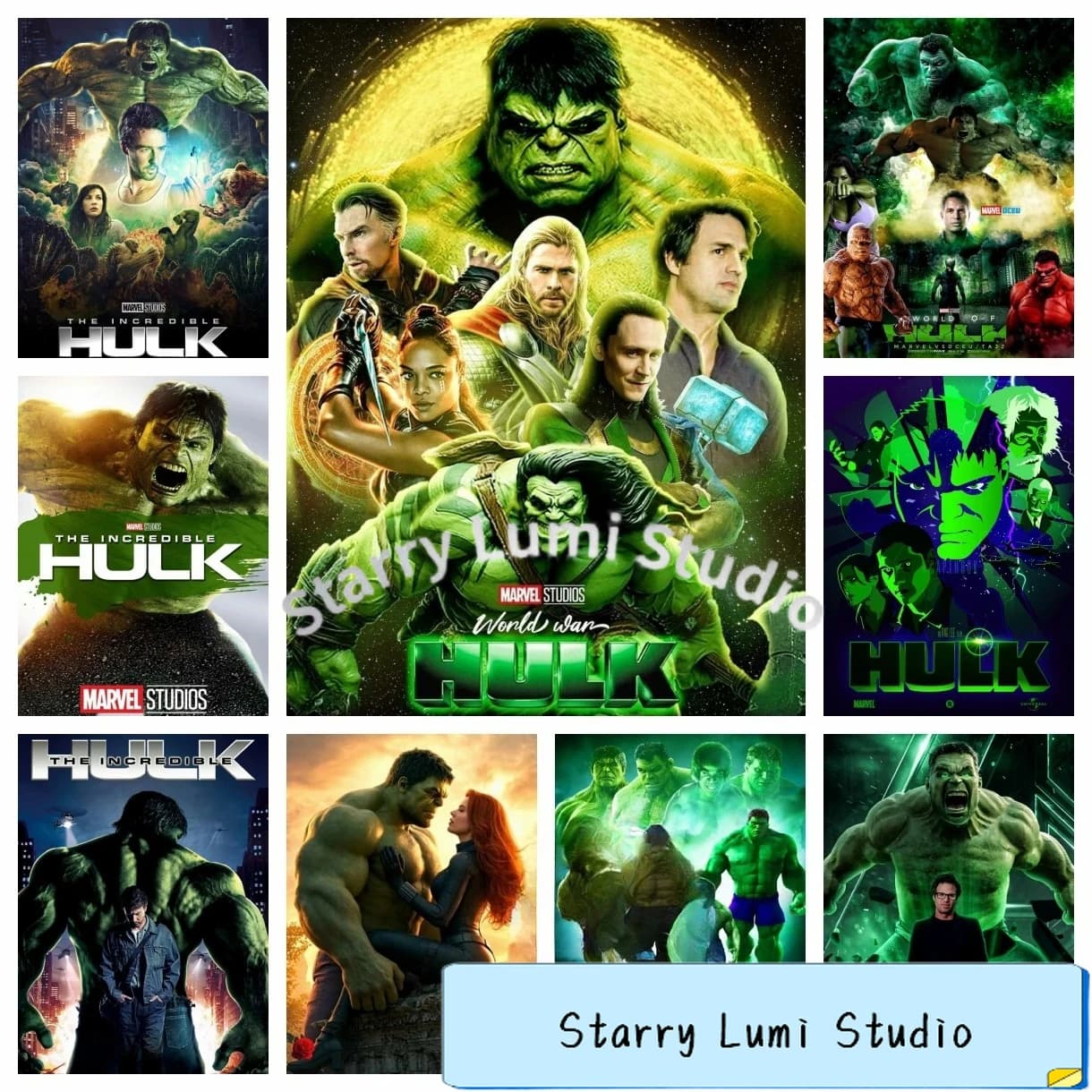 Kit Pittura Diamante 5D Fai da Te The Incredible Hulk AB, Ricamo a Diamante, Punto Croce, Arte Fatta a Mano, Regalo Artigianale, Decorazione Casa