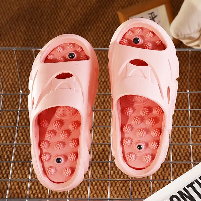New women's Shiatsu pink slippers comode home slippers for women's interior foot massage home shoes sandals with women's designer slides
