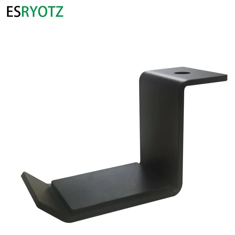 Gancio per cuffie in lega di alluminio Supporto per cuffie per montaggio a parete Staffa per display da scrivania Gancio per appendere Rack per auricolari per ufficio e casa