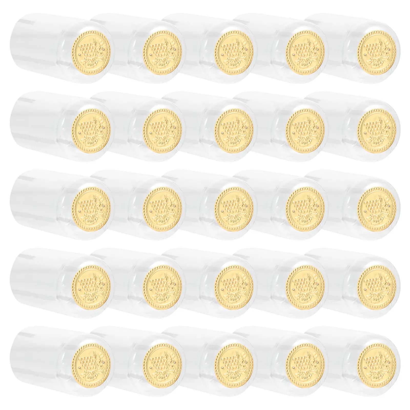 100 Pezzi Tappi Premium in PVC per Bottiglie di Vino, Capsule Termoretraibili Sigillanti per Decorare Bottiglie Aperte, Accessori per Bar e Strumenti per la Produzione di Vino, Compatti