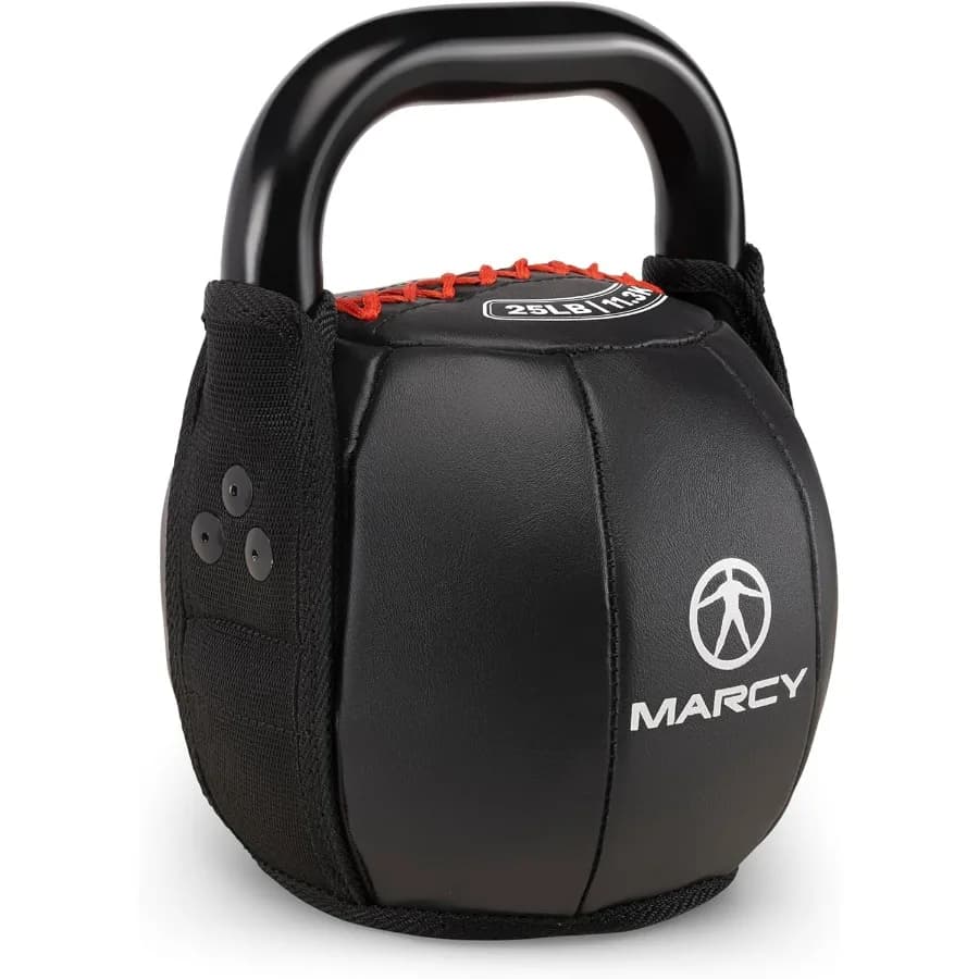 Soft Kettlebell for strength training with weight lifting handle, conditioning, strength training and 25 pounds core
