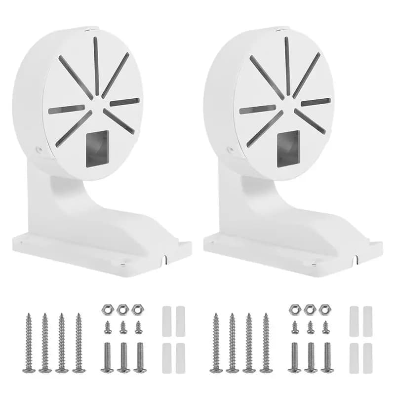 Supporto per telecamera di sicurezza AAAEL, staffa a L in ABS per montaggio a parete interno/esterno per telecamere di sicurezza CCTV e IP.