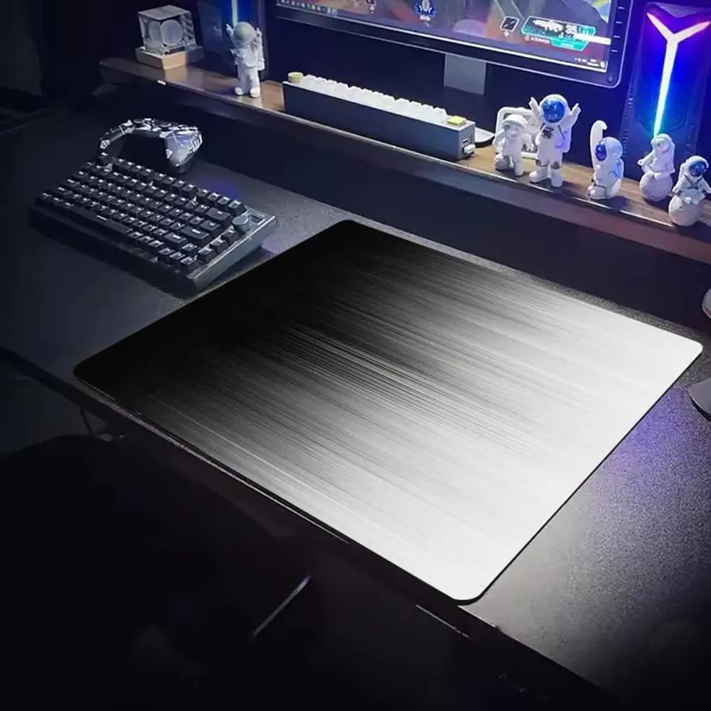 Small Size 45X50 Mousepad Motion Blur Stripes Gradient Line Art Non-Slip Rubber Base Mousepad For Laptop PC Office Gaming Decor