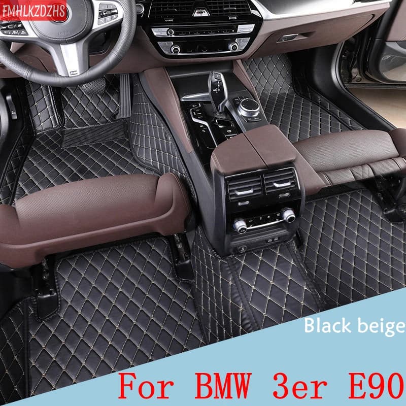 FMHLKZDZHS Tappetini per auto personalizzati per BMW 3er E90 2005-2013 316-335 Tappeti per auto Accessori per auto