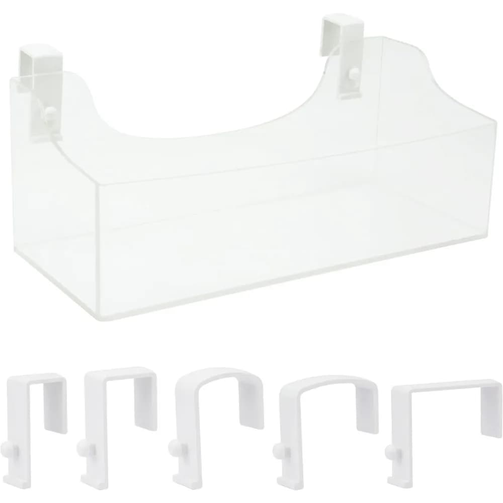 Acrylic suspended bedside shelf - Multipurpose bedside table for bunk bed/cama, cubic shelf for wall shelf