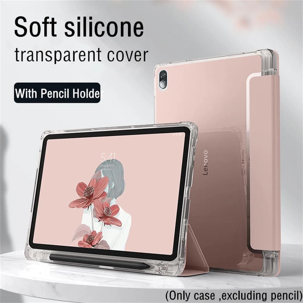 Custodia per matita per Lenovo Tab P11 Pro Tablet Custodia Lenovo P11 M10 Plus 3rd 10.6 Xiaoxin Pad 2022 Custodia in silicone con supporto Funda