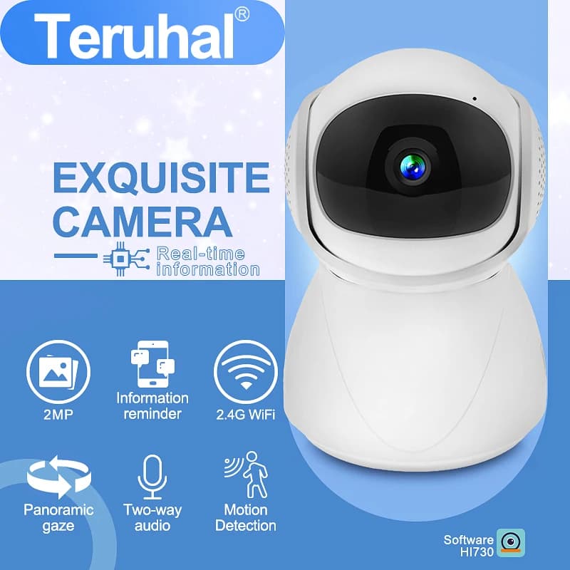 Full HD 1080P Smart Home Wireless Telecamera di sicurezza interna Monitoraggio automatico Telecamera di sorveglianza WiFi wireless esterna Baby monitor