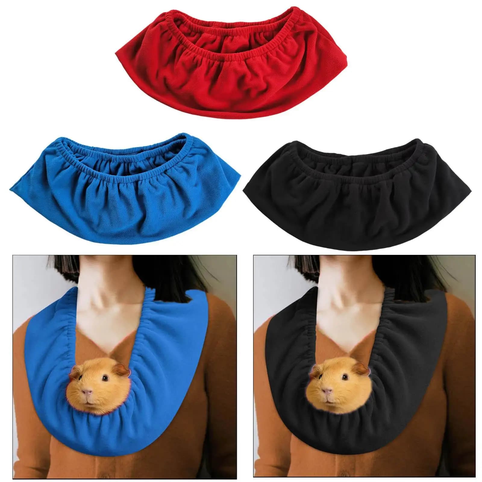 Sciarpa per legame da viaggio per porcellini d'India per piccoli animali domestici Borsa per piccoli animali leggera e alla moda Porta criceti portatile per furetti
