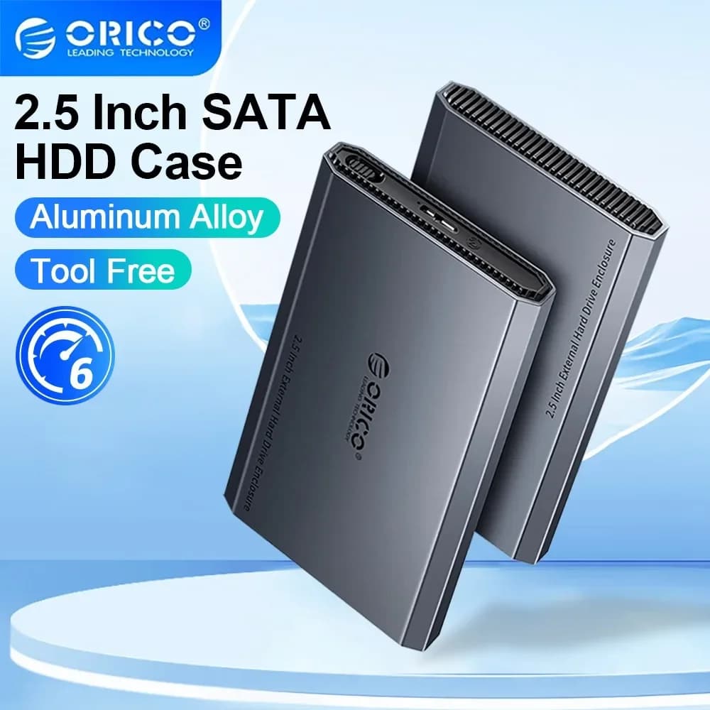 Custodia SSD HDD esterna di tipo C da 2.5 pollici ORICO custodia per disco rigido da 5Gbps Design in lega di alluminio e dissipazione del calore ABS per Macbook