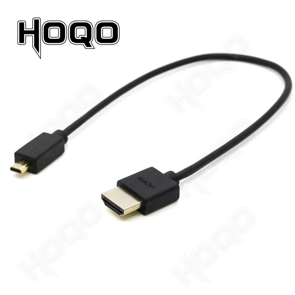Cavo ultra sottile da HDMI a Micro HDMI a Mini HDMI 4K OD 3,2 mm Super morbido @ 60 Hz Leggero portatile 1 corto sottile hdmi2.0 a spirale