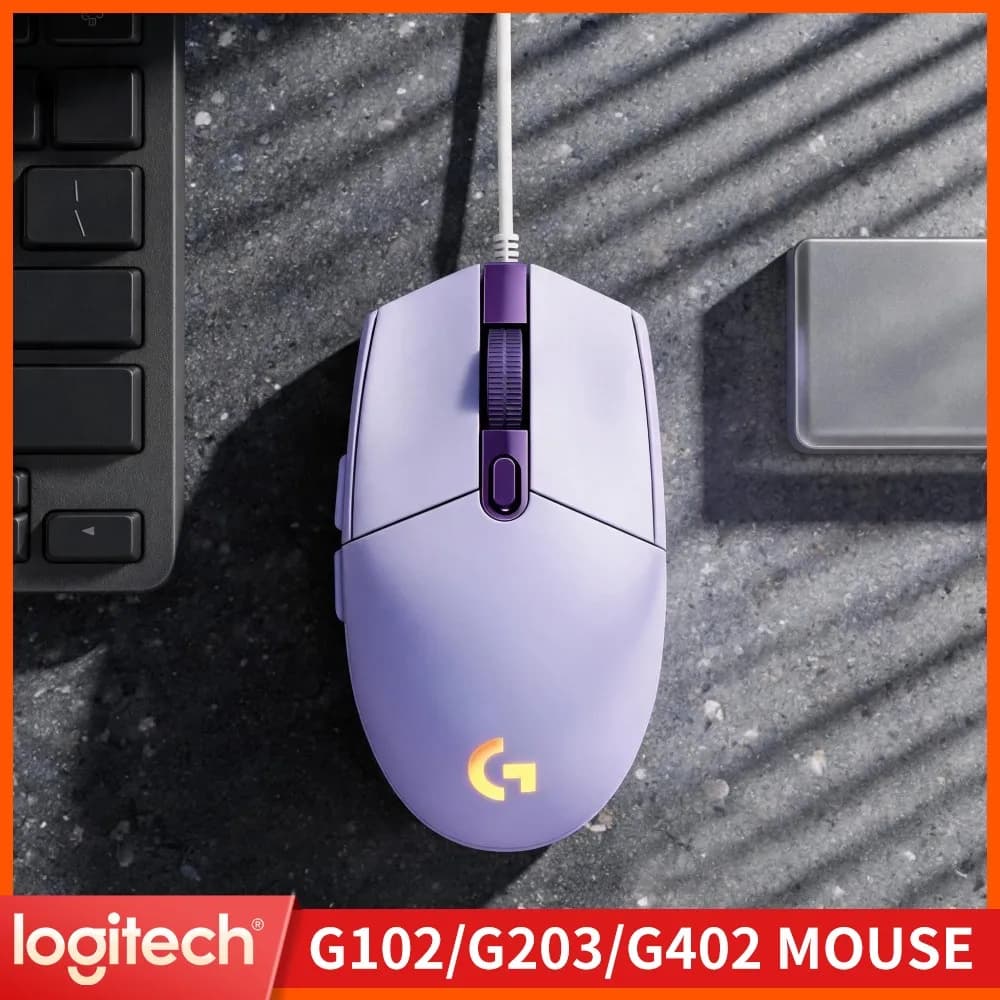 Logitech G102 Wired Gaming Mouse,Continuous Smooth Tracking,Strong Wired Cable,Avoid Wireless Delay For Competitive Game