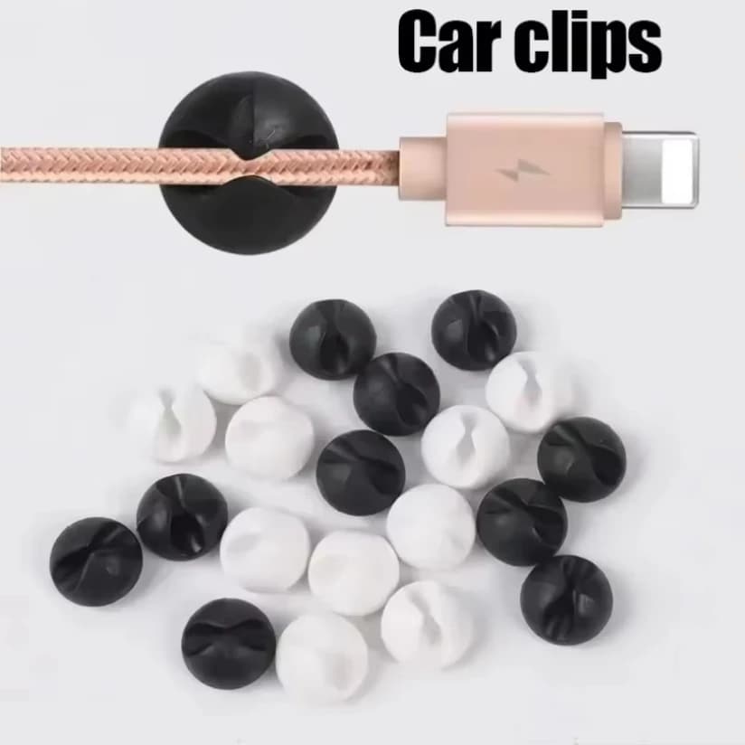 1/5/10/20PCS Cavi Dati In Gomma Supporto Cavo di Protezione Mini Cavo Dati Desktop USB Tipo-C Organizzatore per Smartphone Auto clip