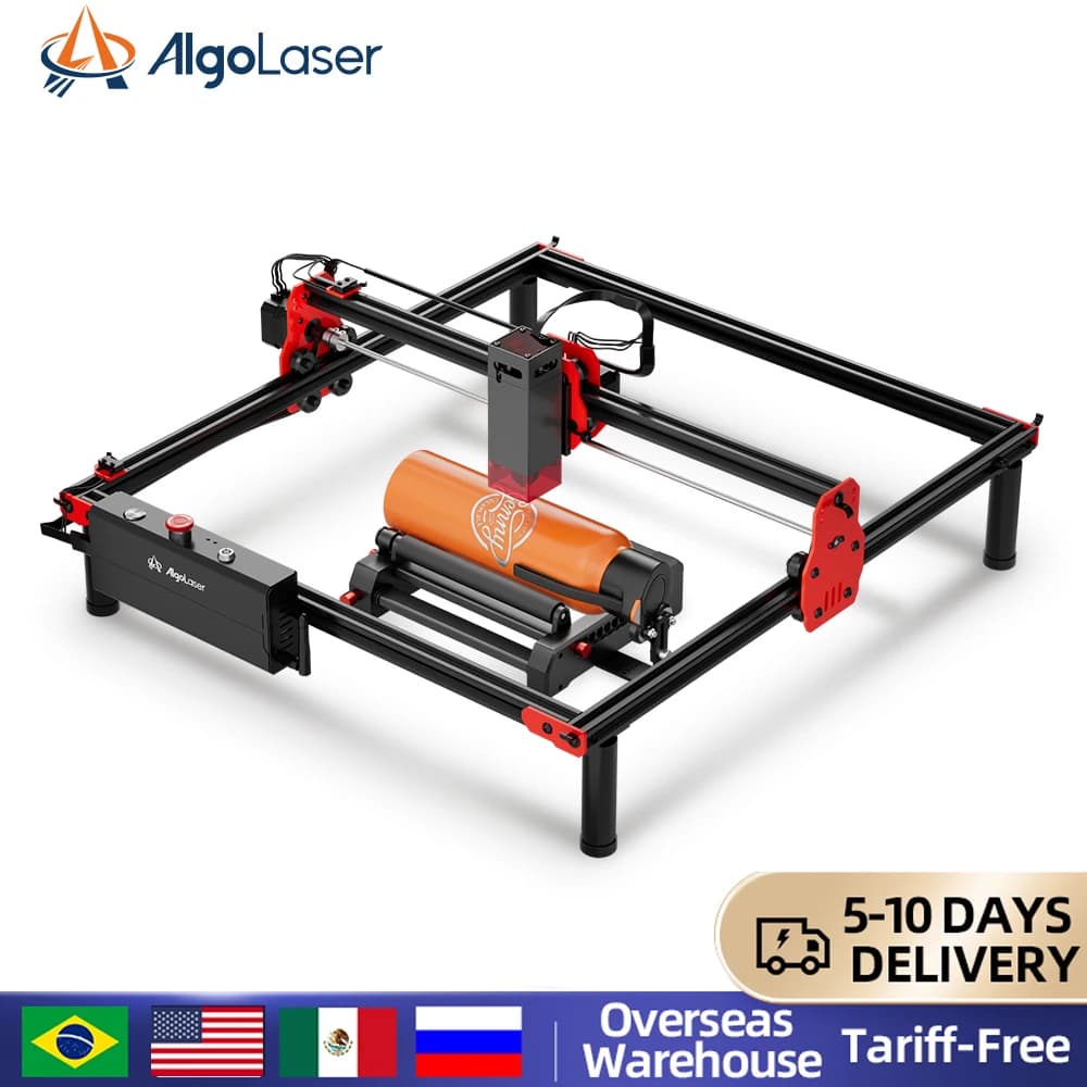AlgoLaser KIT fai da te con kit rullo rotante per bicchiere di vetro adatto per nuovi principianti App Controllo offline Strumenti per incisore fai da te