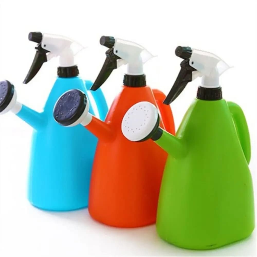 Annaffiatoio in Plastica, Attrezzi da Giardinaggio, Spruzzatore a Pressione Regolabile per Piante da Interno, 1L, Nebulizzatore per Fiori, Uso Domestico