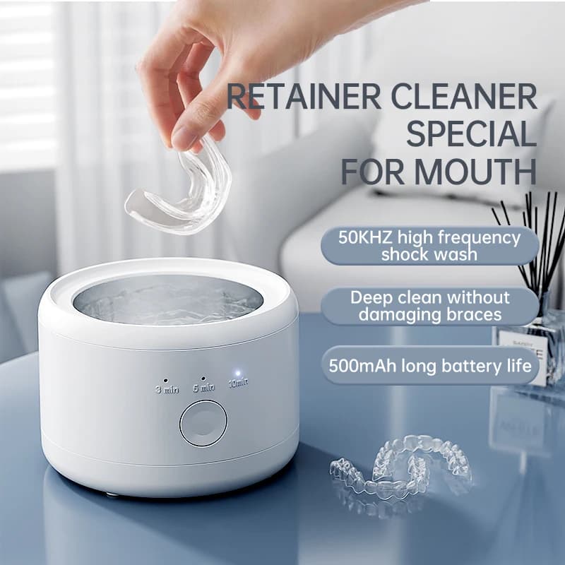 Dispositivo di Pulizia Dentale USB, Macchina per Pulizia Sonica per Protesi, Strumento Portatile per Sbiancamento Denti e Cura Orale