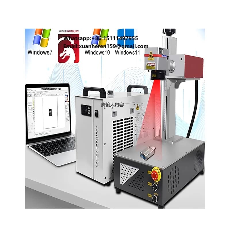Incisore Laser UV di Alta Precisione per Plastica con Autofocus 3D JPT 3W 5W 10W per Stampa Logo e Marcatura Laser UV