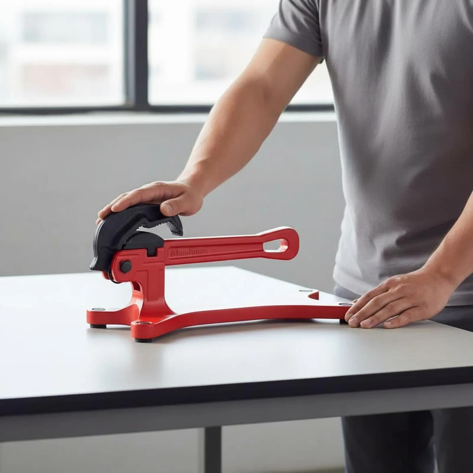 Self-Locking Pipe Wrench Portable Self-Adjusting Pipe Wrench Hand Tool Heavy Duty Anti-Slip Teeth for Workshop