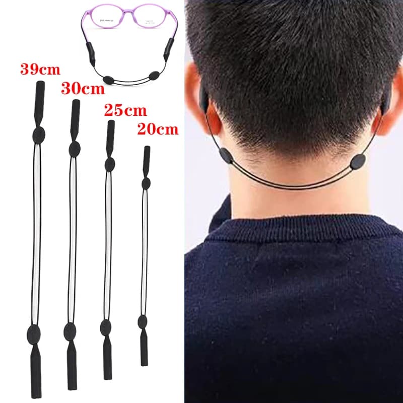 Cordoncino Universale Regolabile per Occhiali, Adatto per Occhiali da Sole Sportivi, Cinturino Unisex, Supporto per Occhiali di Sicurezza, Cordino Antiscivolo