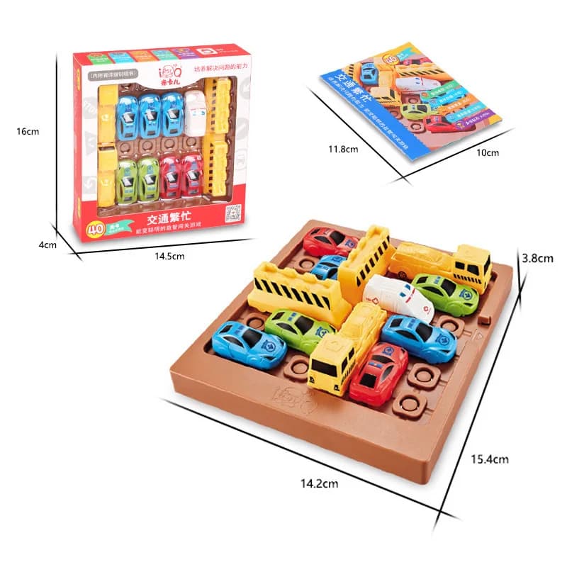 Huarong Road: Giochi Educativi di Logica e Traffico, Puzzle Rompicapo per lo Sviluppo del Pensiero Logico e dei Punti di Riferimento Intellektuali, Ideali come Regalo per Bambini