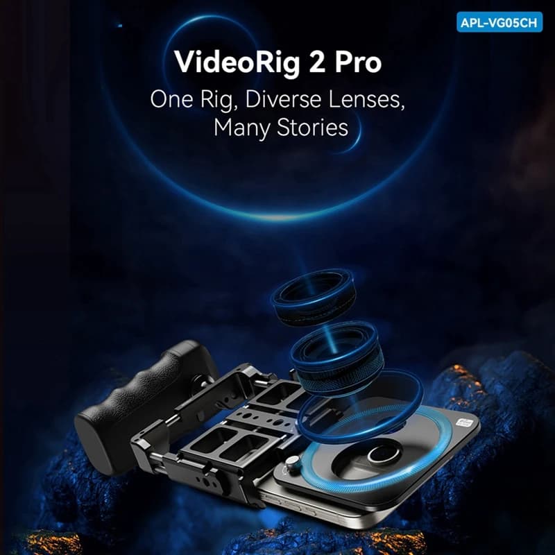 Gabbia per staffa live per telefono cellulare Bluetooth Foro filettato da 1/4 di pollice/Interfaccia pattino freddo per microfono video LED Treppiede-A23U