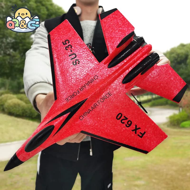 FX-620 SU-35 RC Air Remote Control 2.4G Remote Control Fighter Hobby Airplane Airplane EPP Foam Toys RC Airline Gift for Kids